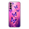 Дизайнерский силиконовый чехол для Samsung Galaxy A14 Бабочки