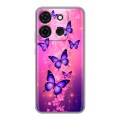 Дизайнерский силиконовый чехол для Infinix Smart 7 Бабочки