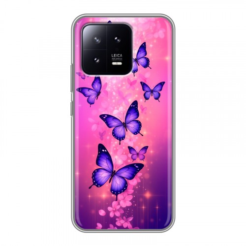 Дизайнерский силиконовый чехол для Xiaomi 13 Бабочки