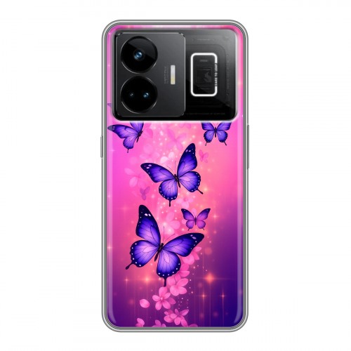 Дизайнерский силиконовый чехол для Realme GT3 Бабочки