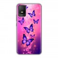 Дизайнерский силиконовый чехол для TCL 403 Бабочки