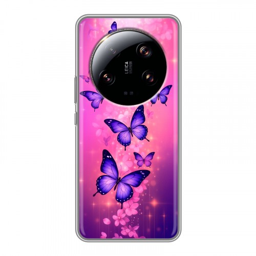 Дизайнерский силиконовый чехол для Xiaomi 13 Ultra Бабочки