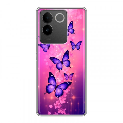 Дизайнерский силиконовый чехол для Vivo S17e Бабочки