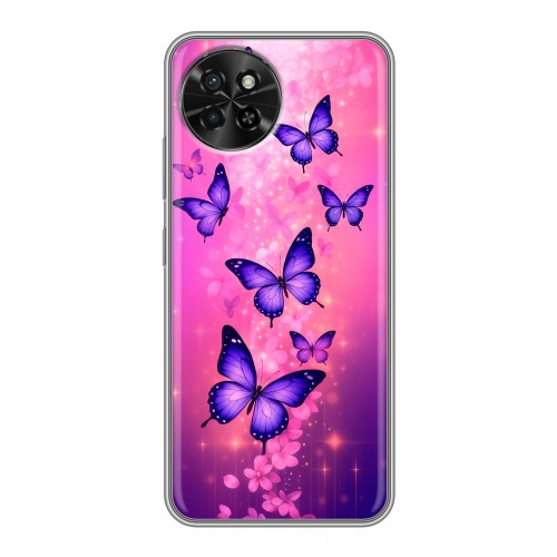 Дизайнерский силиконовый чехол для Itel S23 Бабочки