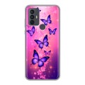 Дизайнерский силиконовый чехол для TCL 30E Бабочки