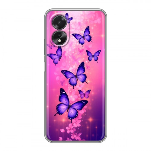 Дизайнерский силиконовый чехол для OPPO A38 4G Бабочки