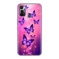 Дизайнерский силиконовый чехол для Tecno Spark 7 Бабочки