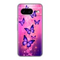 Дизайнерский силиконовый чехол для Google Pixel 8 Бабочки