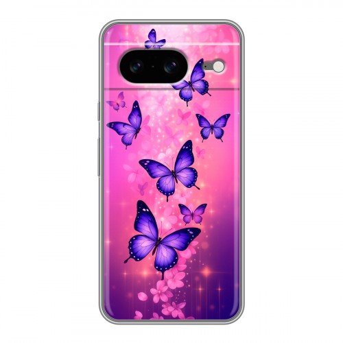 Дизайнерский силиконовый чехол для Google Pixel 8 Бабочки
