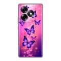 Дизайнерский силиконовый чехол для Itel S23 Plus Бабочки