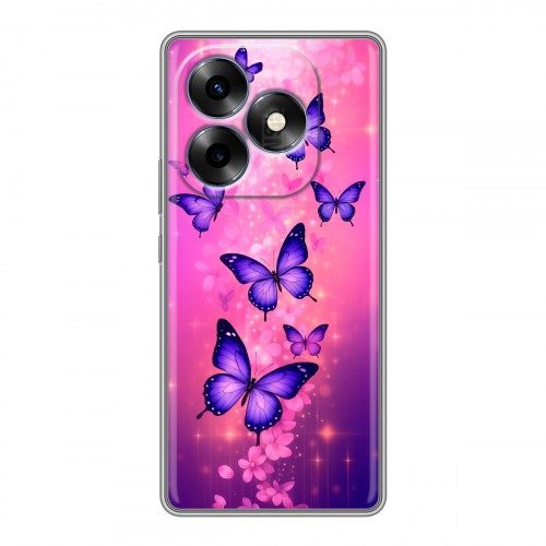 Дизайнерский силиконовый чехол для Itel S23 Plus Бабочки