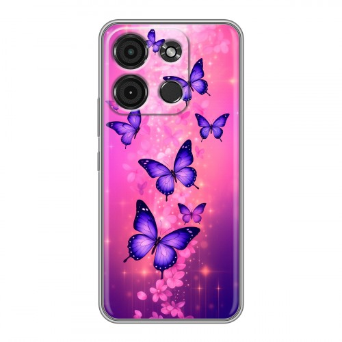 Дизайнерский силиконовый чехол для Itel A60s Бабочки