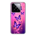 Дизайнерский силиконовый чехол для Xiaomi 14 Бабочки