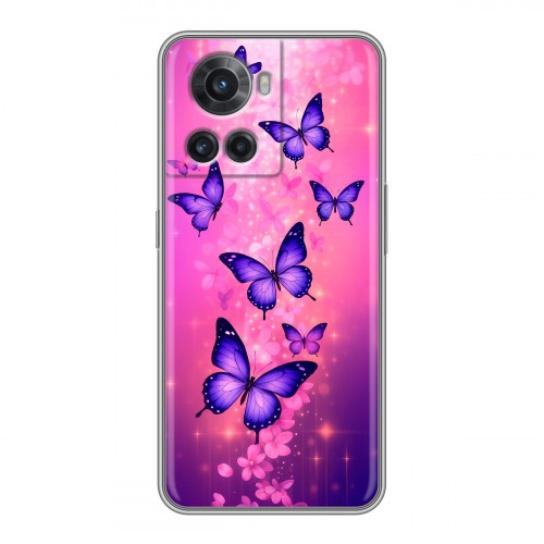 Дизайнерский силиконовый чехол для OnePlus Ace Бабочки