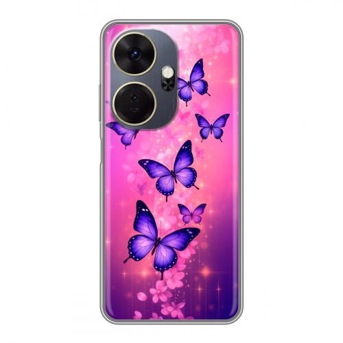 Дизайнерский силиконовый чехол для Itel P55 Plus Бабочки