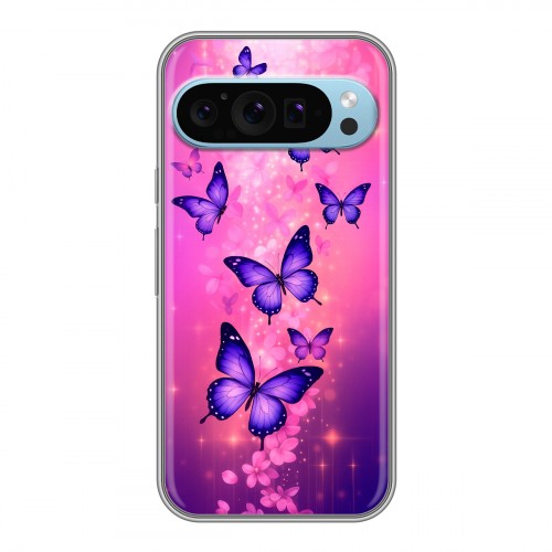 Дизайнерский силиконовый чехол для Google Pixel 9 Бабочки