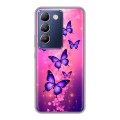 Дизайнерский пластиковый чехол для Vivo V30 Lite Бабочки