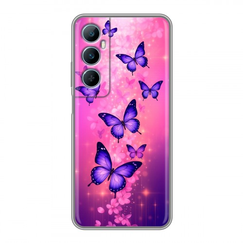 Дизайнерский силиконовый чехол для Realme C65 Бабочки