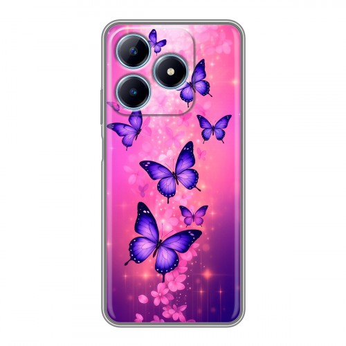 Дизайнерский силиконовый чехол для Realme C63 Бабочки