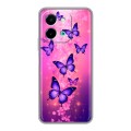 Дизайнерский силиконовый чехол для Vivo Y28 Бабочки