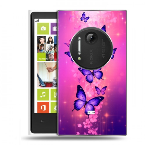 Дизайнерский силиконовый чехол для Nokia Lumia 1020 Бабочки