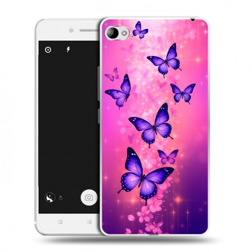 Дизайнерский пластиковый чехол для Lenovo S90 Бабочки