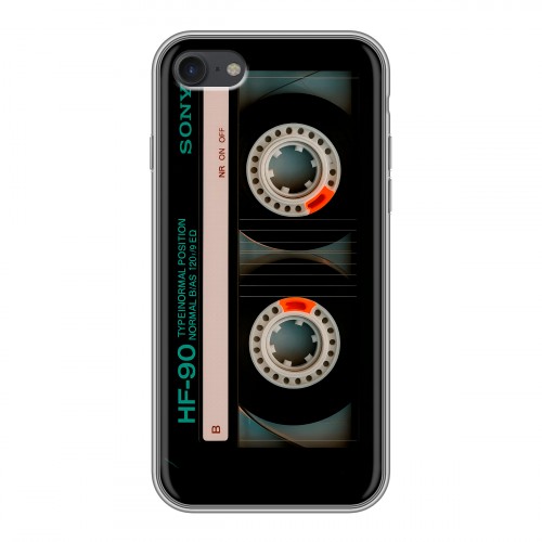 Дизайнерский силиконовый чехол для Iphone 7 Кассета