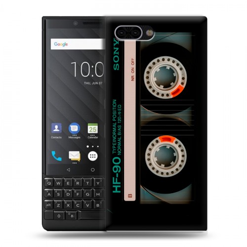 Дизайнерский пластиковый чехол для BlackBerry KEY2 Кассета