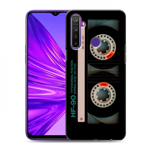 Дизайнерский силиконовый чехол для Realme 5 Кассета