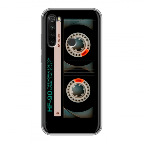 Дизайнерский силиконовый с усиленными углами чехол для Xiaomi RedMi Note 8T Кассета