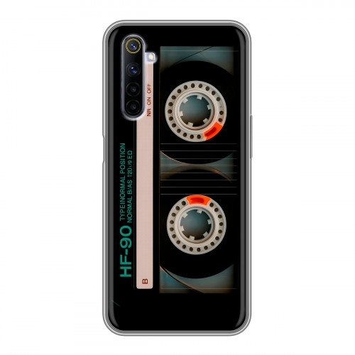 Дизайнерский силиконовый с усиленными углами чехол для Realme 6 Кассета