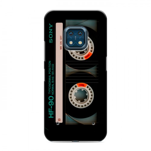 Дизайнерский силиконовый с усиленными углами чехол для Nokia XR20 Кассета