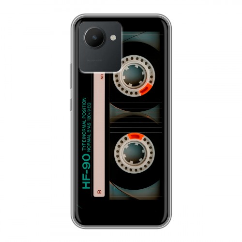 Дизайнерский силиконовый чехол для Realme C30 Кассета