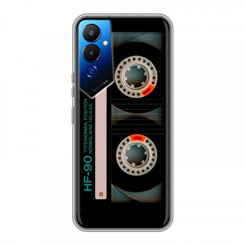 Дизайнерский силиконовый чехол для Tecno Pova 4 Кассета