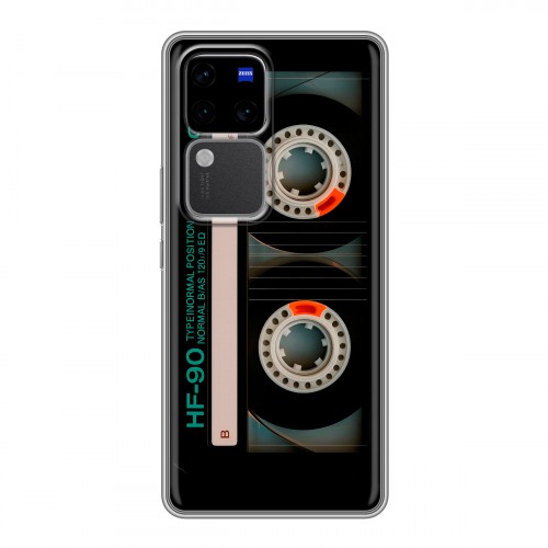 Дизайнерский силиконовый чехол для Vivo V30 Pro Кассета