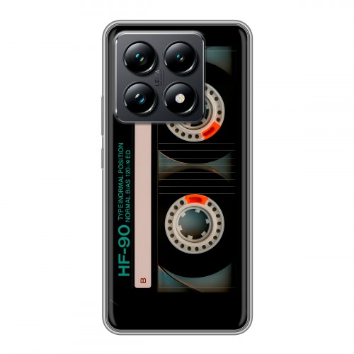 Дизайнерский силиконовый чехол для Xiaomi 14T Pro Кассета