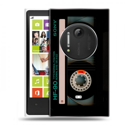 Дизайнерский силиконовый чехол для Nokia Lumia 1020 Кассета
