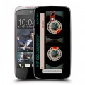 Дизайнерский пластиковый чехол для HTC Desire 500 Кассета