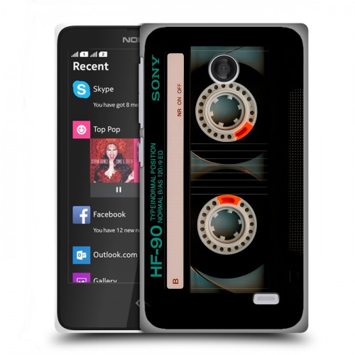 Дизайнерский пластиковый чехол для Nokia X Кассета