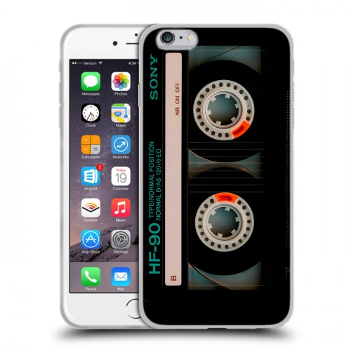 Дизайнерский силиконовый чехол для Iphone 6 Plus/6s Plus Кассета