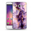 Дизайнерский пластиковый чехол для LG L60 Мрамор