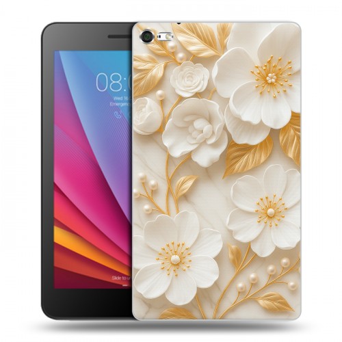 Дизайнерский силиконовый чехол для Huawei MediaPad T2 7.0 Pro Цветы