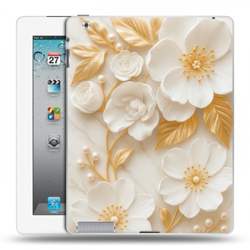 Дизайнерский пластиковый чехол для Ipad 2/3/4 Цветы