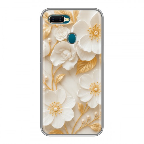 Дизайнерский силиконовый чехол для OPPO AX7 Цветы