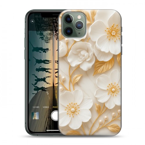 Дизайнерский силиконовый чехол для Iphone 11 Pro Цветы
