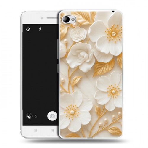Дизайнерский пластиковый чехол для Lenovo S90 Цветы