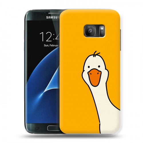 Дизайнерский силиконовый с усиленными углами чехол для Samsung Galaxy S7 Утка