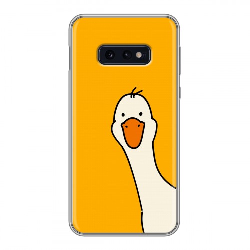 Дизайнерский силиконовый чехол для Samsung Galaxy S10e Утка