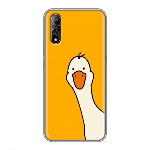 Дизайнерский силиконовый с усиленными углами чехол для Vivo V17 Neo Утка