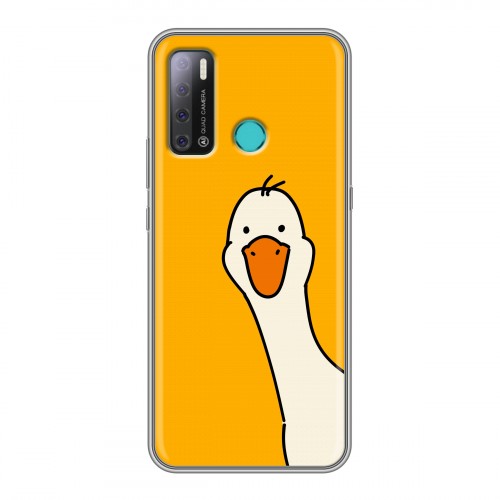 Дизайнерский силиконовый с усиленными углами чехол для Tecno Pouvoir 4 Утка